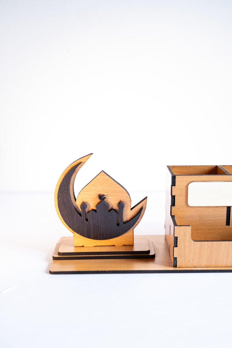 Wooden Mobile & Pen Stand - Image 3