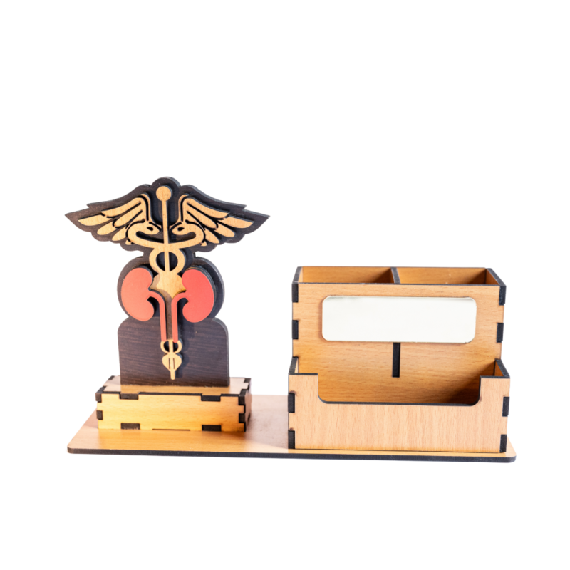 Wooden Mobile & Pen Stand