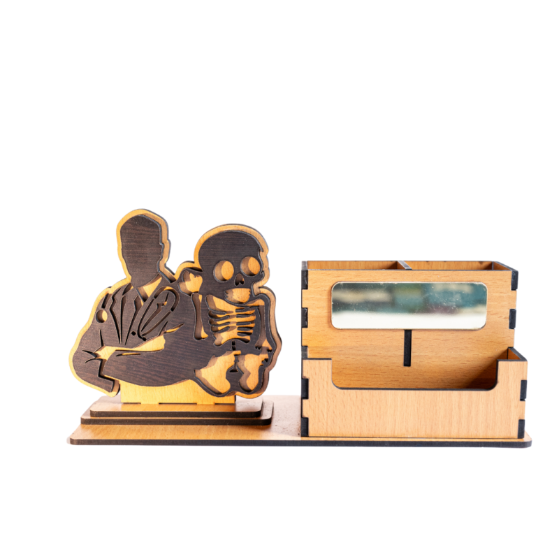 Wooden Mobile & Pen Stand